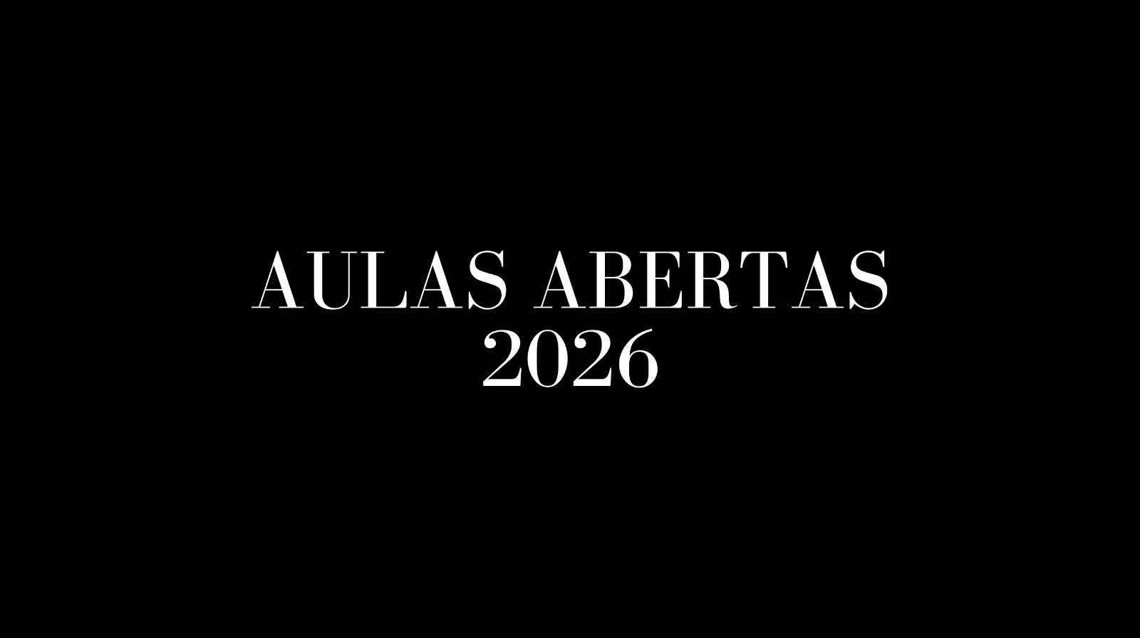 Aulas Abertas — 2026